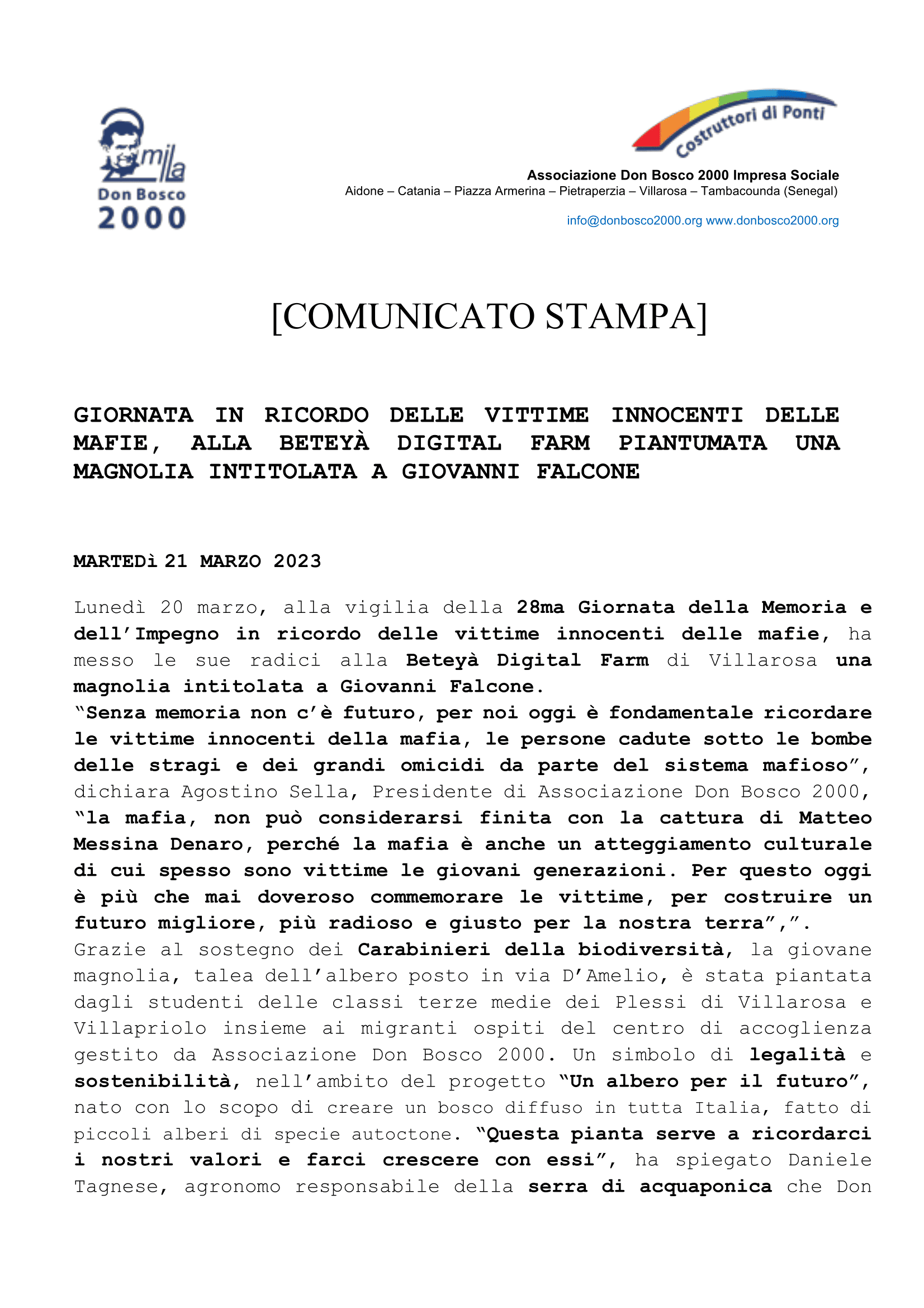 comunicato stampa_db2000 - Giornata memoria vittime mafia-1